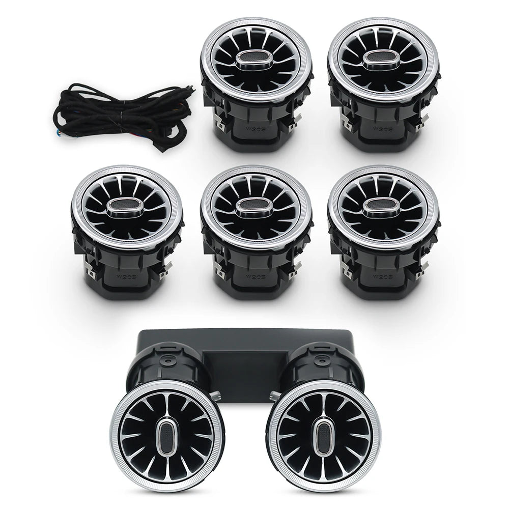 64 Colors Turbo Air Vent Outlet Ambient Light for C-Class W205 GLC X253 image 6