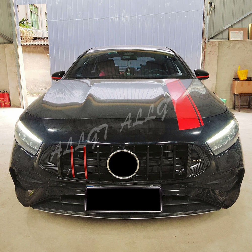 Front Racing Facelift Grille Upper Bumper Radiator Grill For Mercedes-Benz W177  image 4