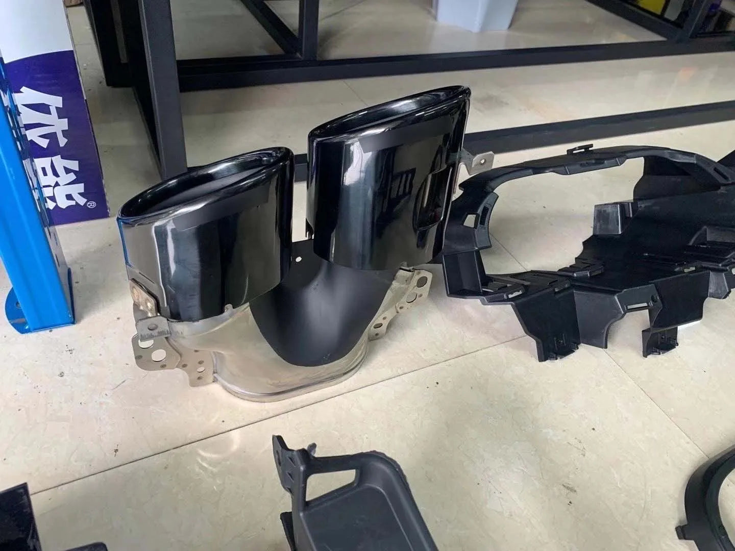 Mercedes Benz W118 CLA Upgrade To CLA45s AMG Diffuser With Quad Exhaust Tips image 4