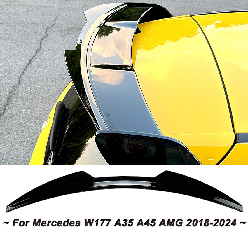 Black Car Rear Trunk Roof Spoiler Wing Lip Tail Tailgate Spoilers For Mercedes B image 0