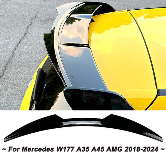Black Car Rear Trunk Roof Spoiler Wing Lip Tail Tailgate Spoilers For Mercedes B image 0