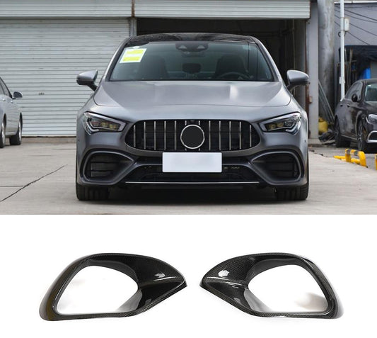 Front Fog Light Air Vent Outlet Cover for Mercedes-Benz CLA Class W118 C118 AMG  image 0