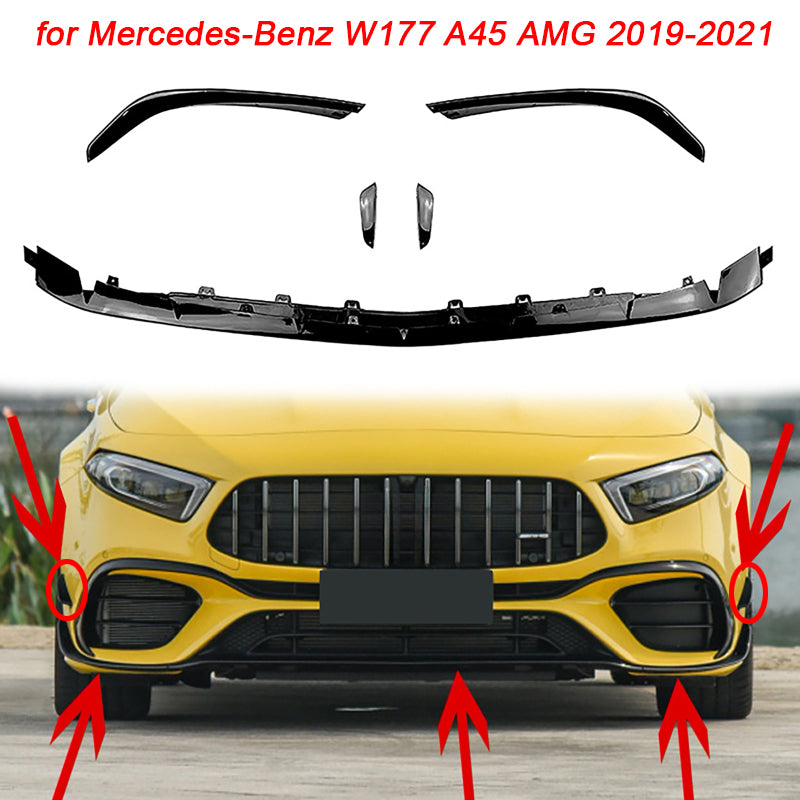 Car  Front Bumper Lip Spoiler Diffuser Bumper Protector Guard for Mercedes-Benz  image 0