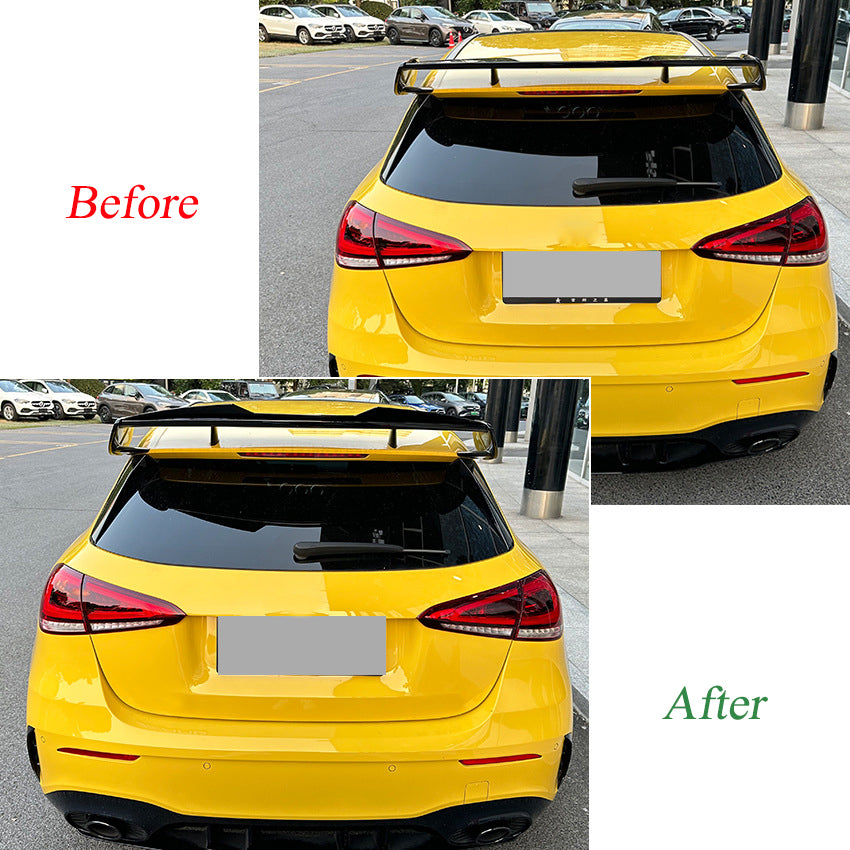 Black Car Rear Trunk Roof Spoiler Wing Lip Tail Tailgate Spoilers For Mercedes B image 1