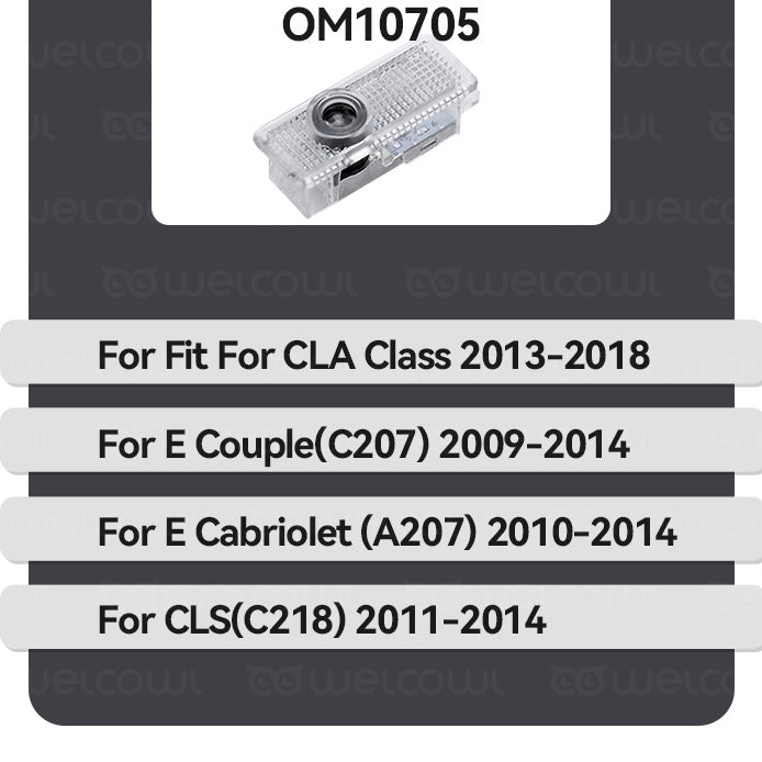 LED Welcome Door Light for Mercedes-Benz – CLS, CLA, S-Class, GT, E-Coupe, A200 image 2