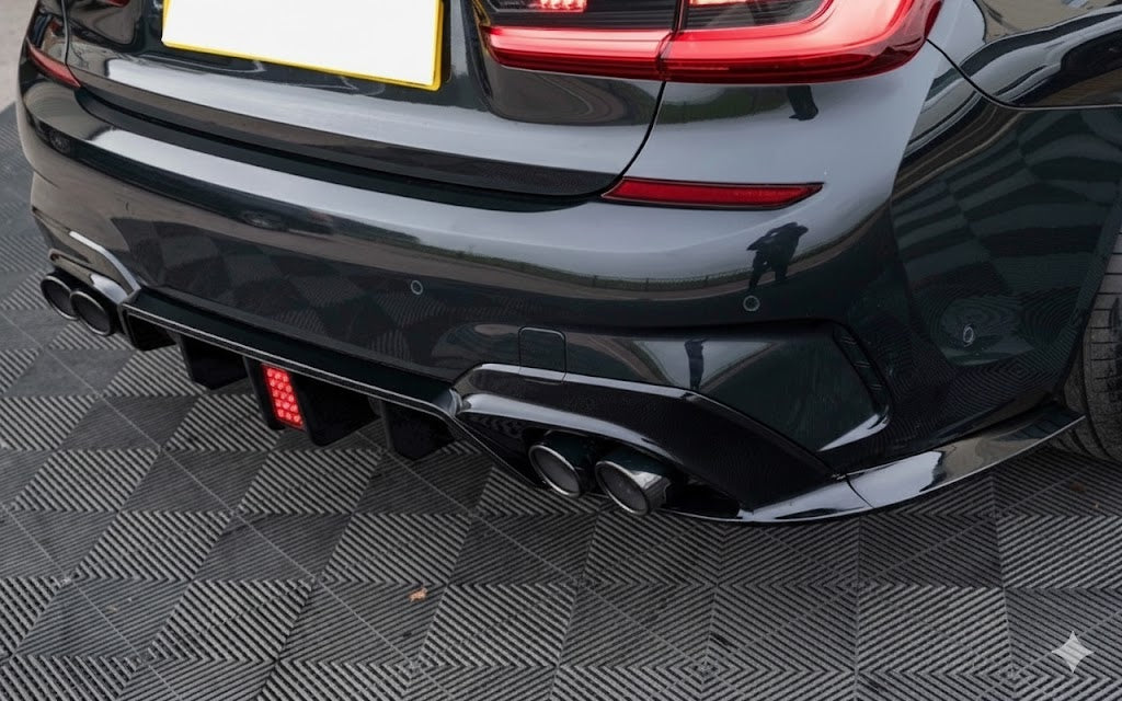 QUAD-PIPE Rear Diffuser For BMW G20 G21 M-SPORT 2019-2023