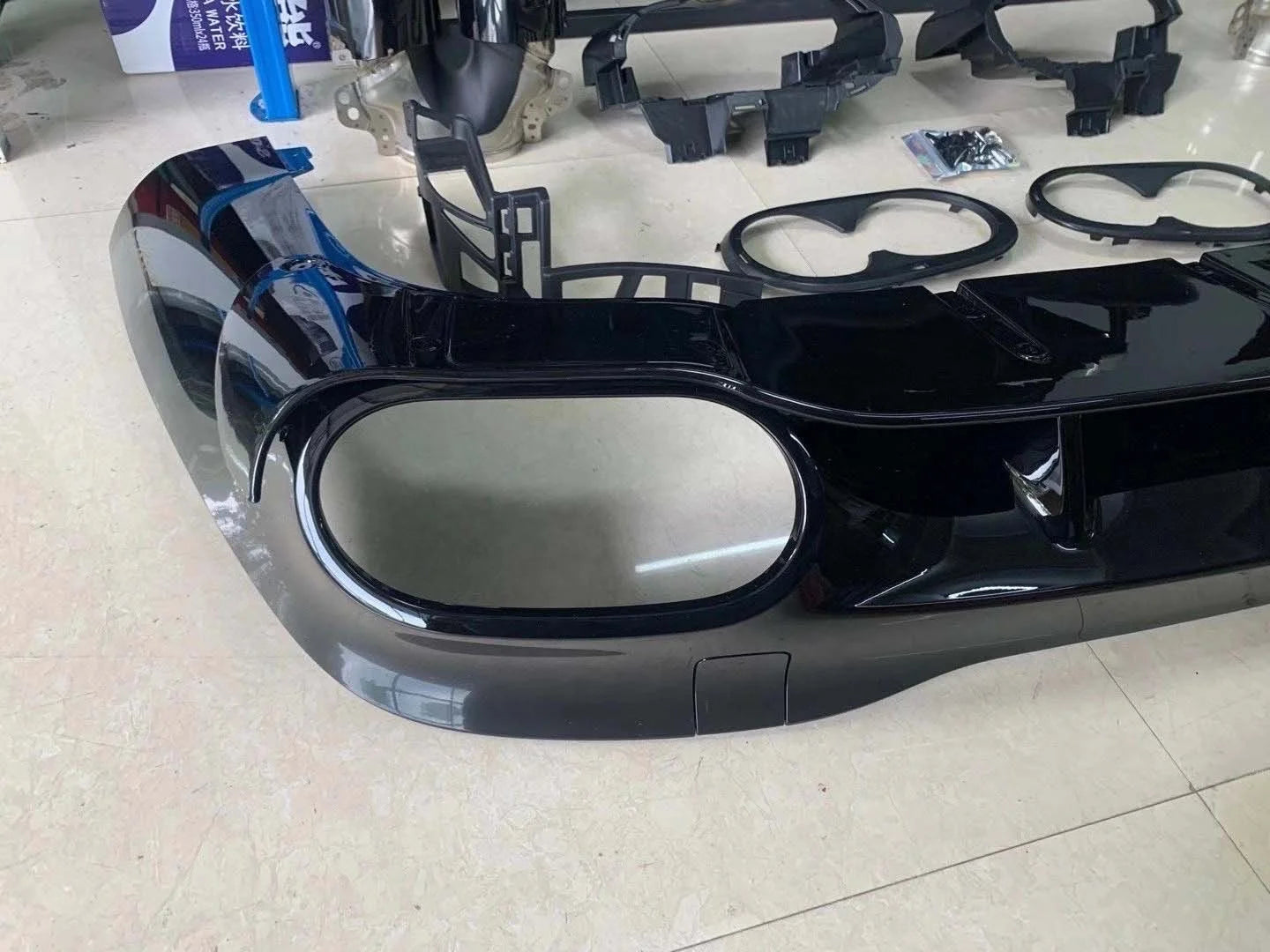 Mercedes Benz W118 CLA Upgrade To CLA45s AMG Diffuser With Quad Exhaust Tips image 3